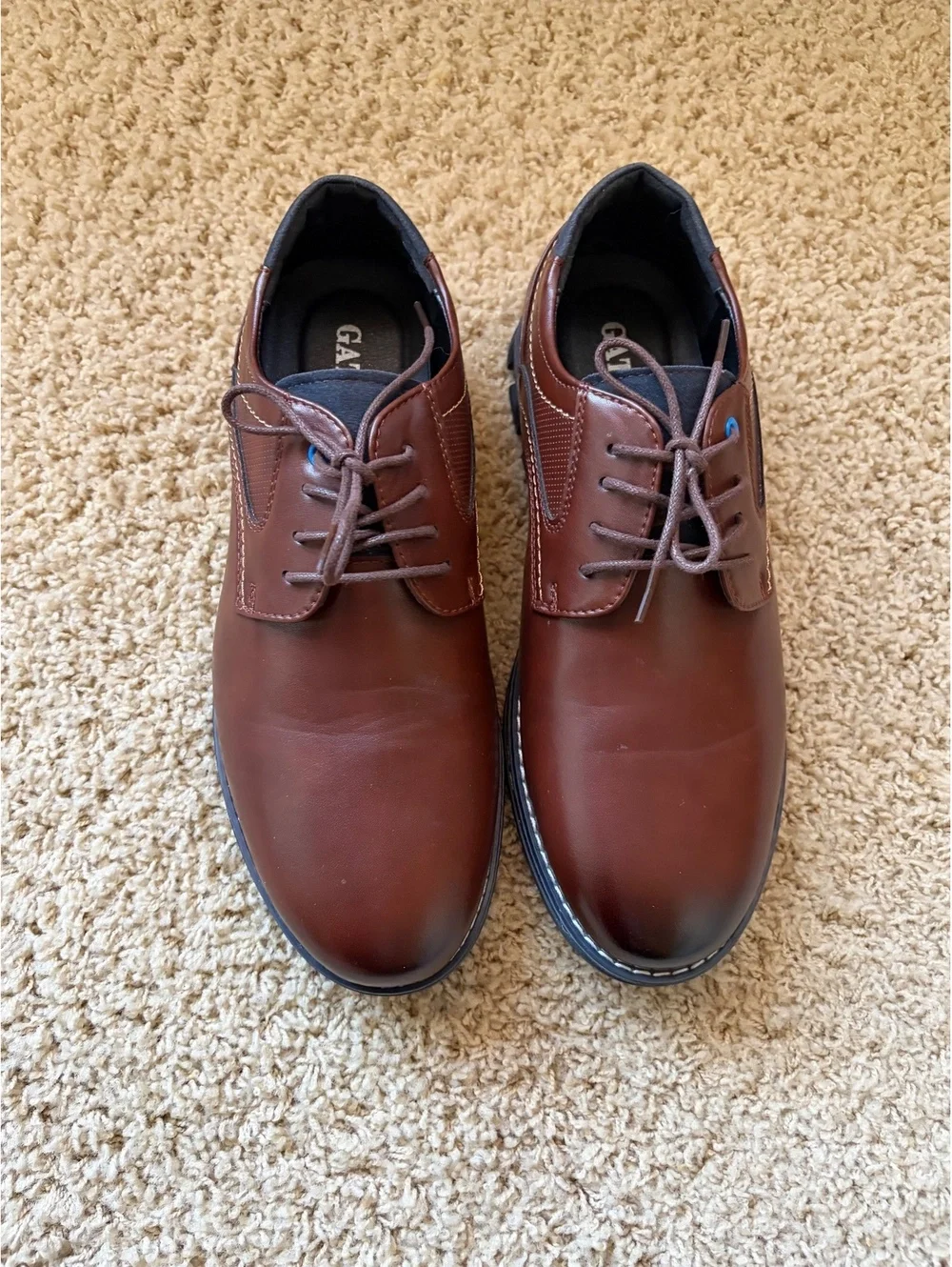 NWOB Men's Gatsby Shoes Oxford Lisse All-Day Comfort Dress Shoes brown Size 11 B